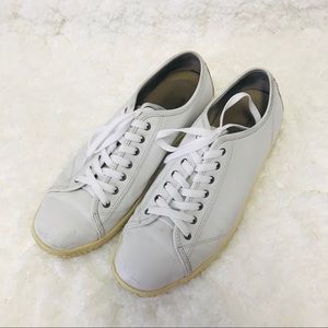 John Varvatos White Leather Sneakers 12
